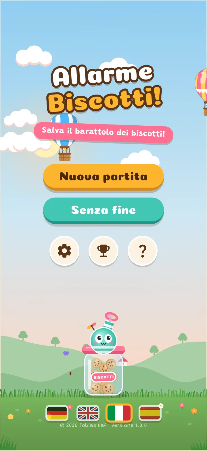 La schermata del titolo